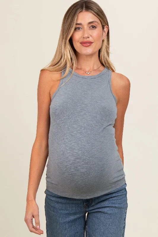 grey-heathered-maternity-tank-top