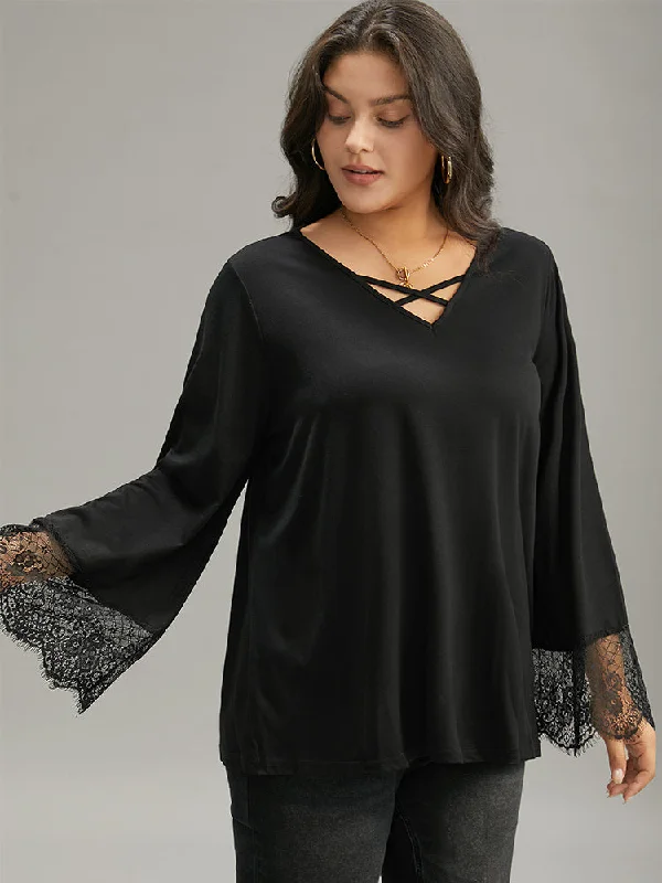 guipure-lace-crisscross-flutter-sleeve-t-shirt