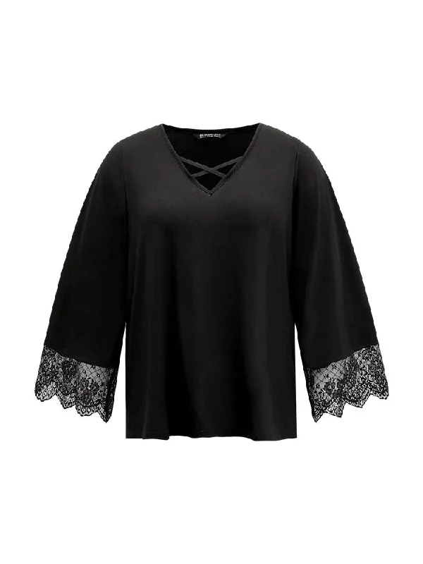 guipure-lace-crisscross-flutter-sleeve-t-shirt