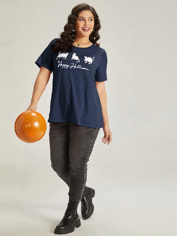 halloween-letter-animals-crew-neck-t-shirt