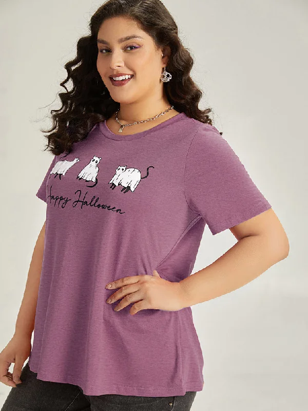 halloween-letter-animals-crew-neck-t-shirt