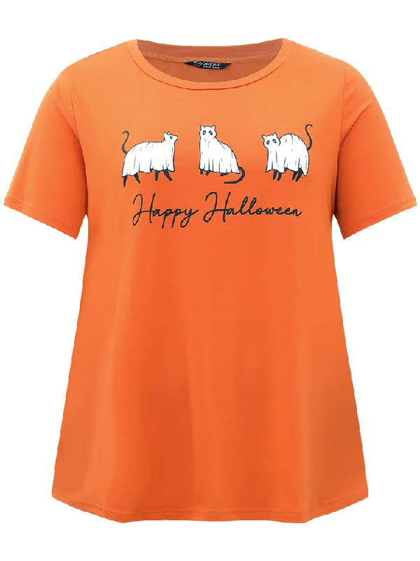 halloween-letter-animals-crew-neck-t-shirt