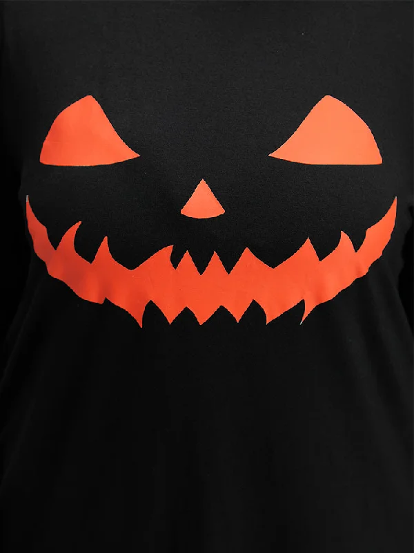 halloween-pumpkin-print-two-piece-knit-top