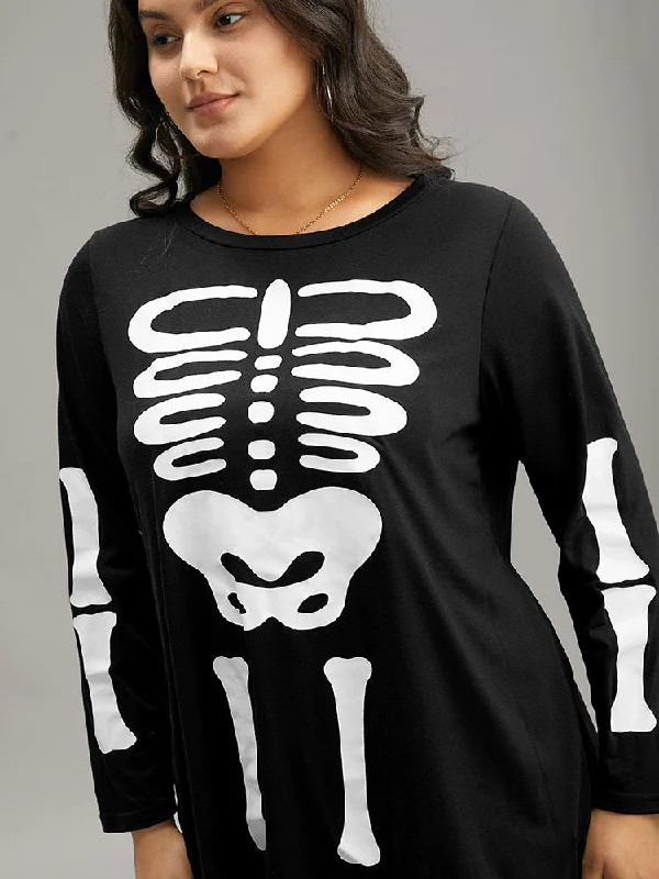 halloween-skull-print-crew-neck-t-shirt-1