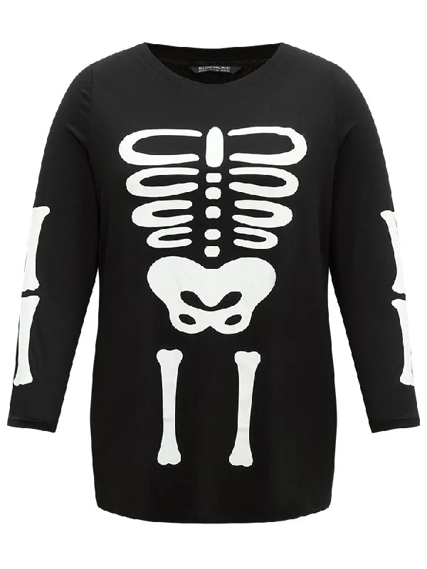 halloween-skull-print-crew-neck-t-shirt-1