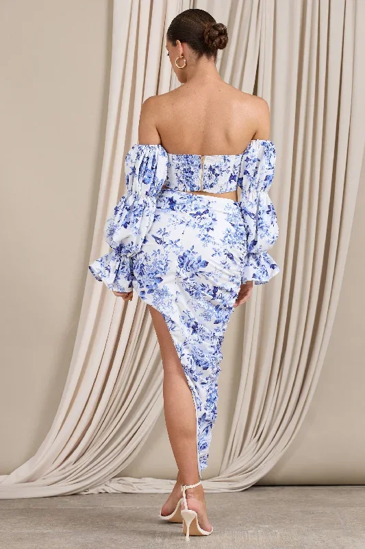 holiday-blue-floral-ruched-asymmetric-maxi-skirt-cl127364144