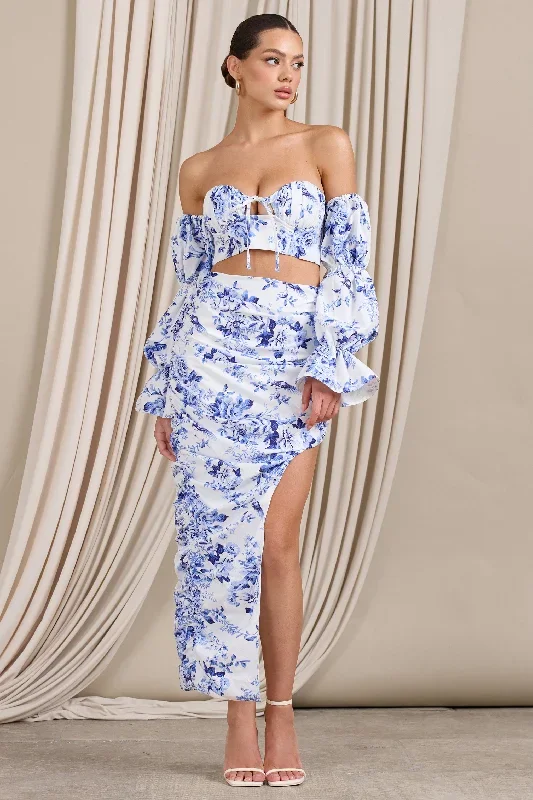 holiday-blue-floral-ruched-asymmetric-maxi-skirt-cl127364144