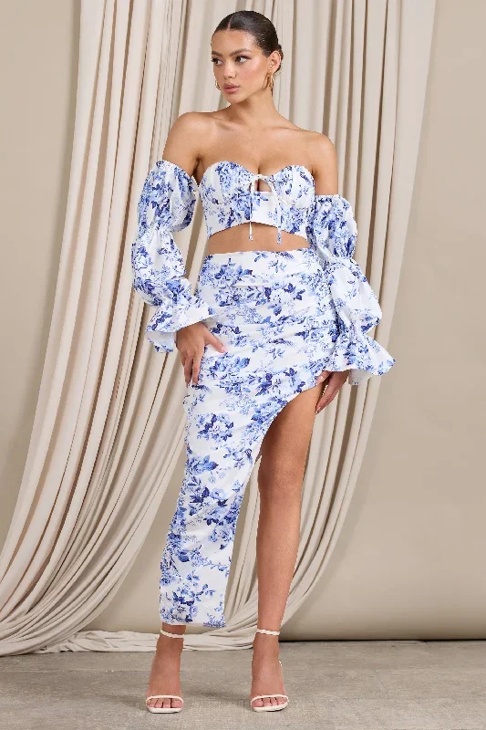 holiday-blue-floral-ruched-asymmetric-maxi-skirt-cl127364144