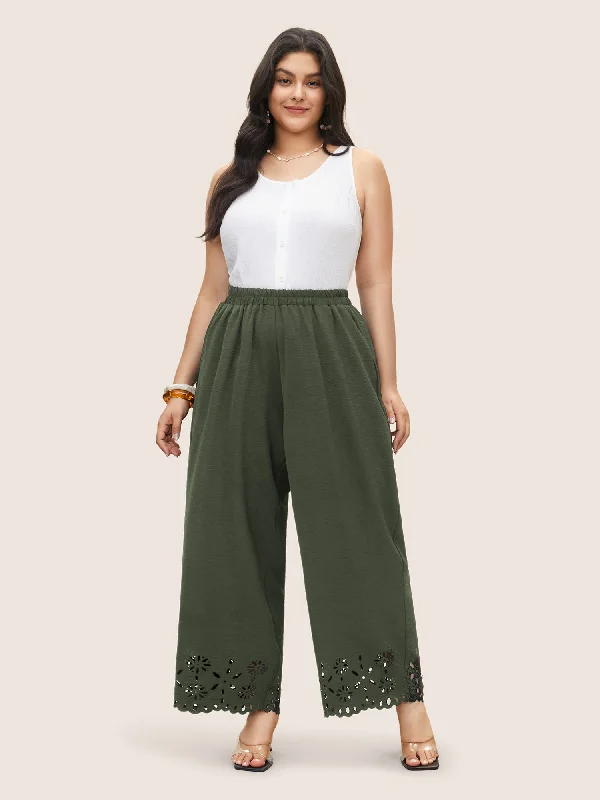 laser-cut-elastic-waist-wide-leg-pants