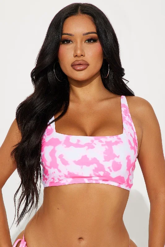 Maui Mix And Match Tank Bikini Top - Pink/combo