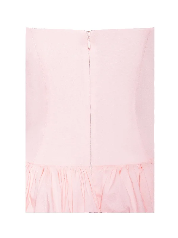 oletta-pink-corset-strapless-bubble-hem-mini-dress