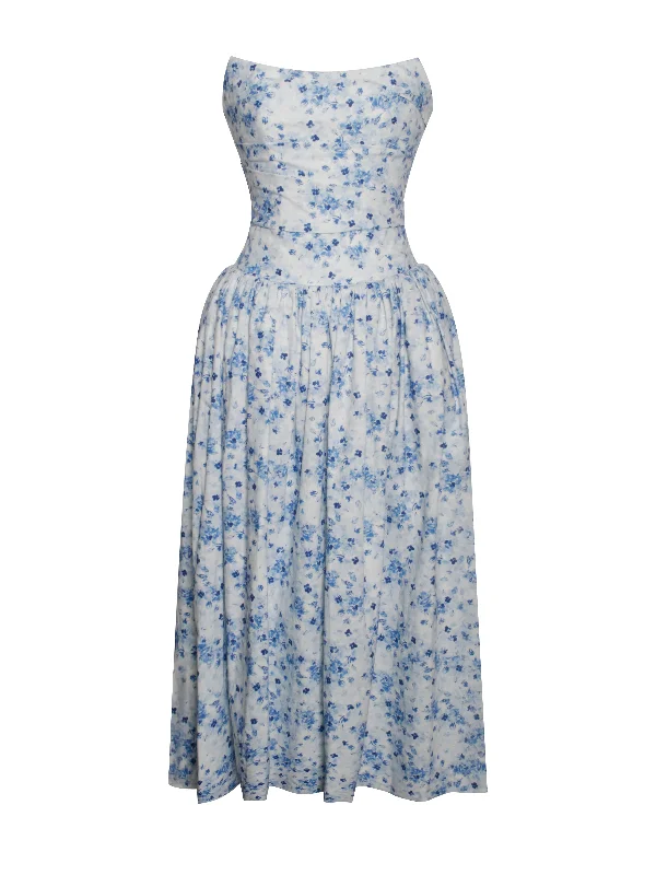 paloma-blue-print-linen-corset-draping-top-midi-dress