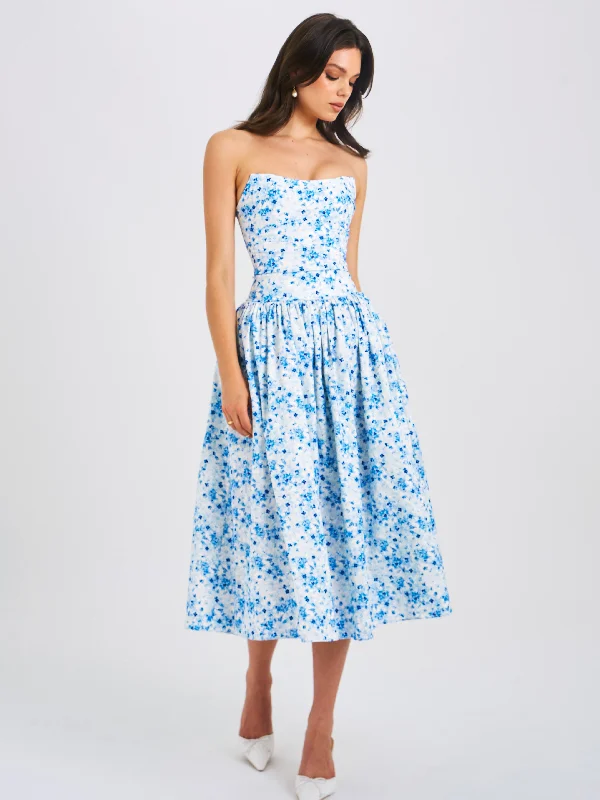 paloma-blue-print-linen-corset-draping-top-midi-dress