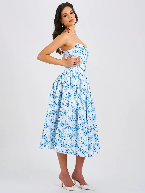 paloma-blue-print-linen-corset-draping-top-midi-dress