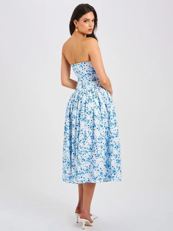 paloma-blue-print-linen-corset-draping-top-midi-dress