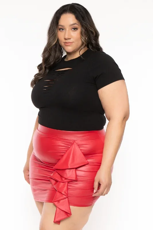 plus-size-kady-faux-leather-mini-skirt-red