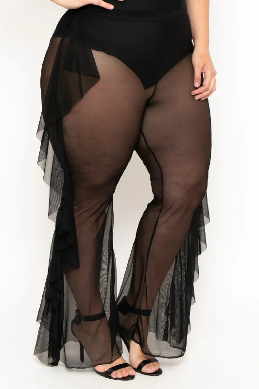 plus-size-sheer-mesh-ruffle-pants-black