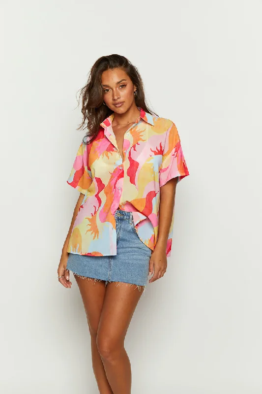 rays-pink-sun-print-short-sleeve-button-up-shirt