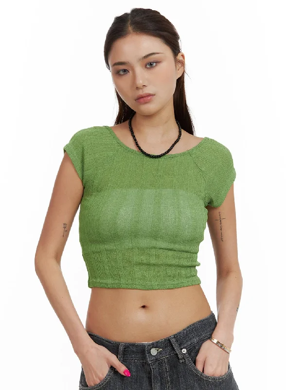 Sheer Bliss Crop Top CU417