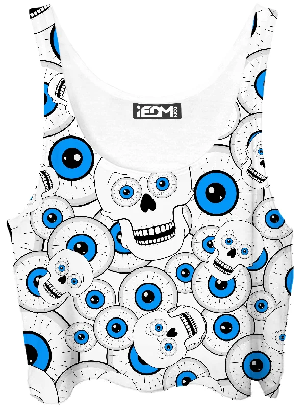 Skull Eye Balls Crop Top