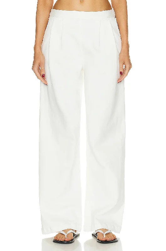 Soft Touch Pleated Wide Leg Pant