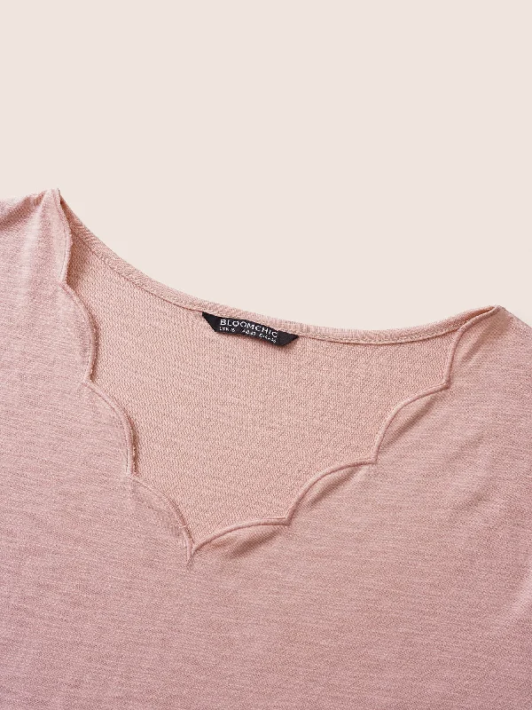 solid-heather-scalloped-trim-t-shirt