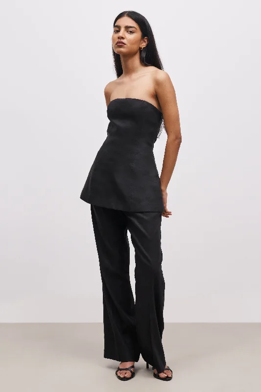 strapless-linen-a-line-bodice-black