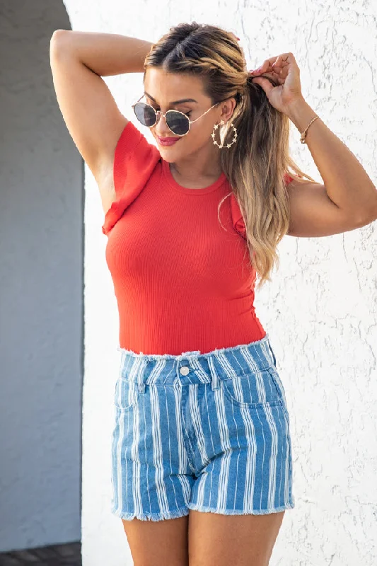 talk-to-you-again-striped-chambray-shorts