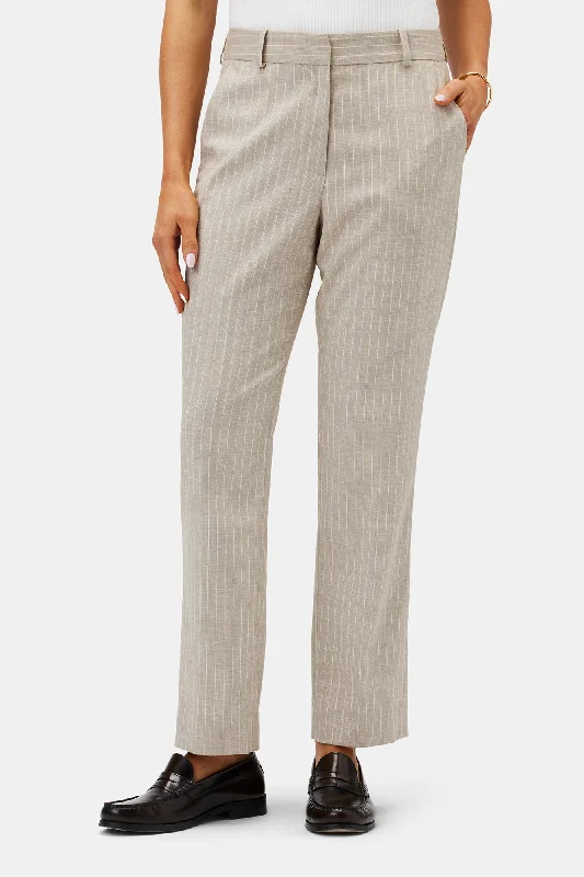 Taper Trouser - San Diego Stripe Natural