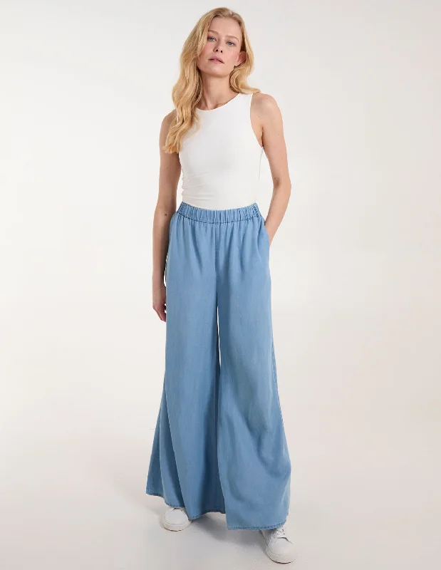 Tencel Wide Leg Trouser